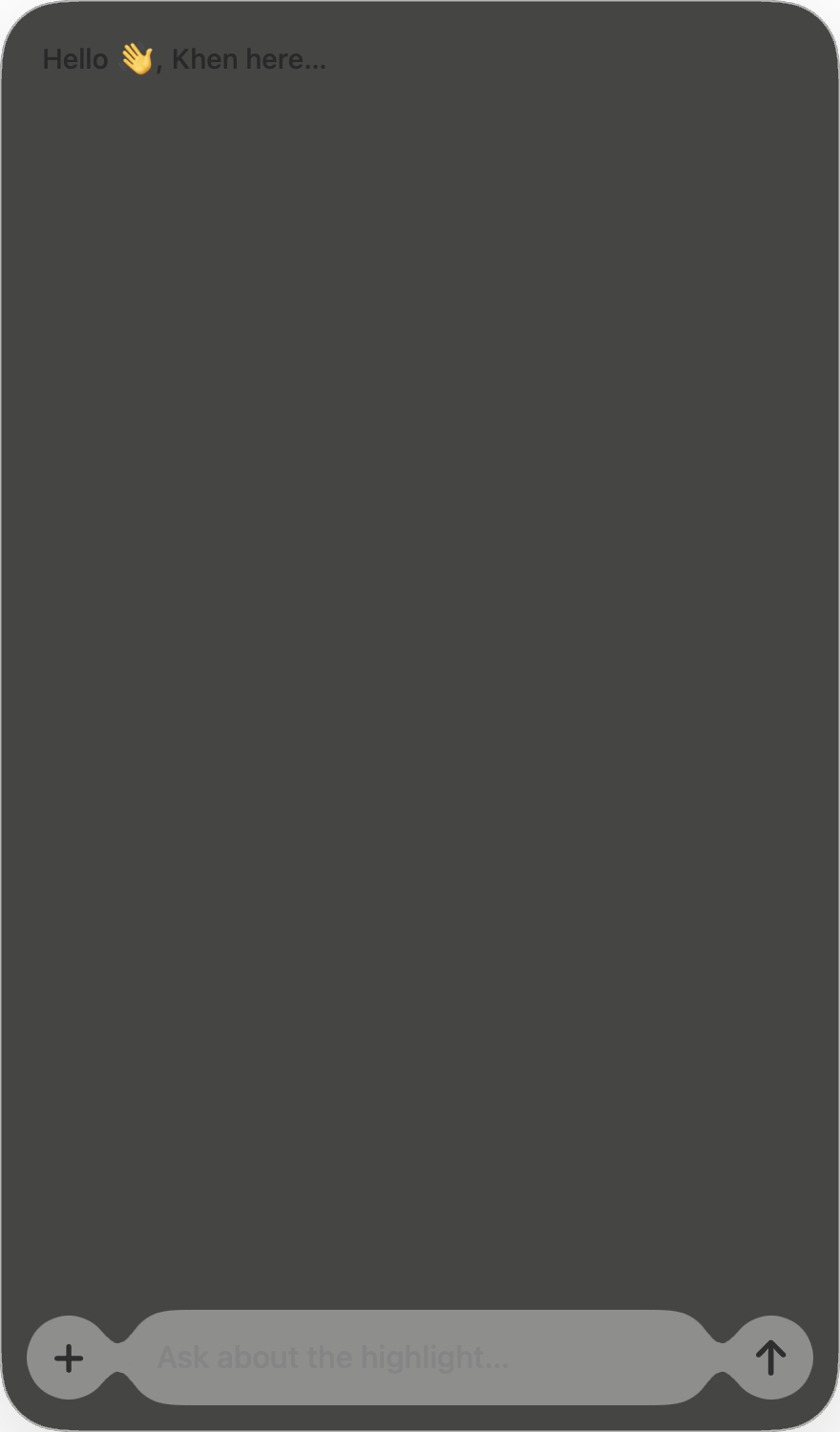 Khen — dark theme wide view